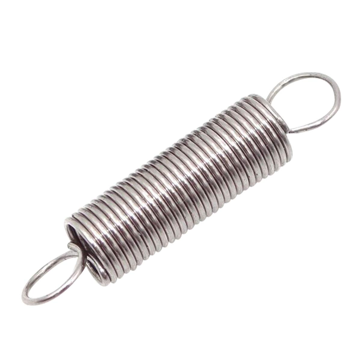 Resorte de tensión de 40 mm, resortes de extensión mecánicos en acero inoxidable, pack de 20 uds