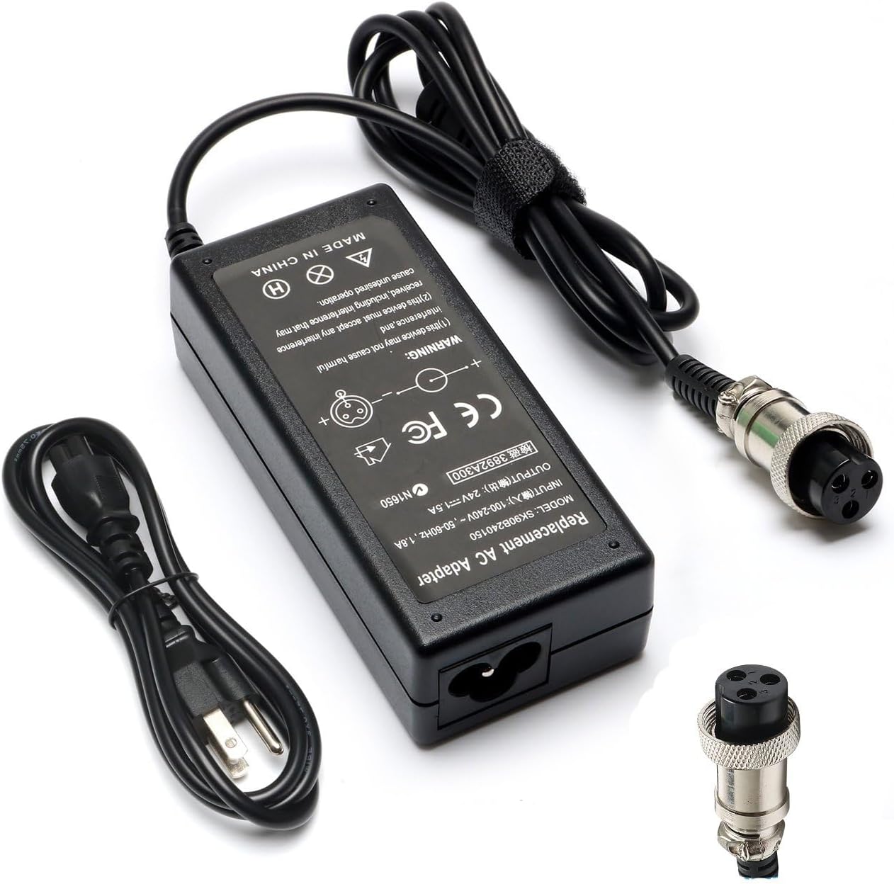 24V Battery Charger for Razor Electric Scooter E100 E125 E150 Power Supply | Fits Razor MX350 MX400 Dirt Rocket, Pocket Mod, E100 E200 E300, Crazy Cart and Dirt Quad perfectly