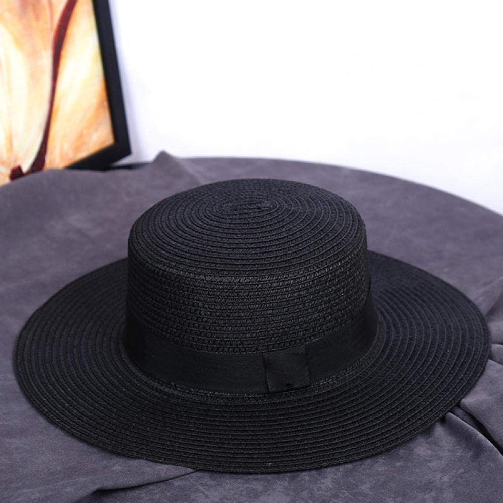 FBJOMSEWZOSombreros De Paja Gorra De Mujer Sombrero De Playa Sombrero De Paja Unisex Sombreros De Navegante De ala Ancha Sombrero para El Sol para Mujer Hombre