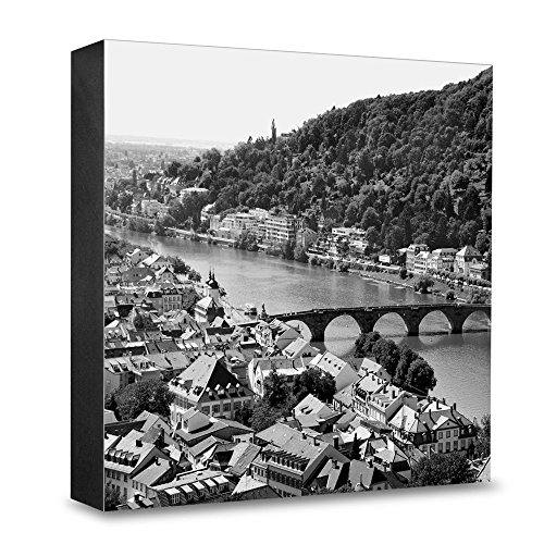 Bloc photo en bois Heidelberg habiller un mur vide decoration 20x20