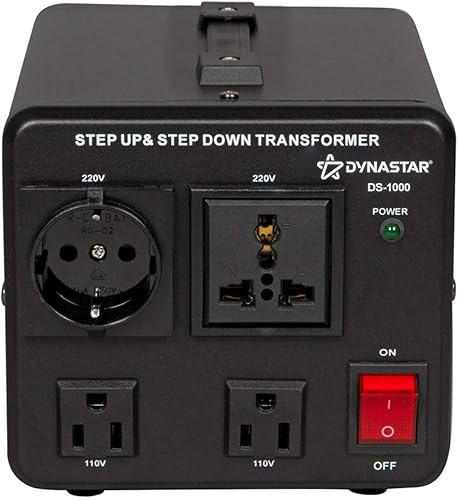 Miniatura 8 de Dynastar conversor y transformador de voltaje hacia arriba y hacia abajo 110-220a 220-240voltios resistente, bobina extra durable