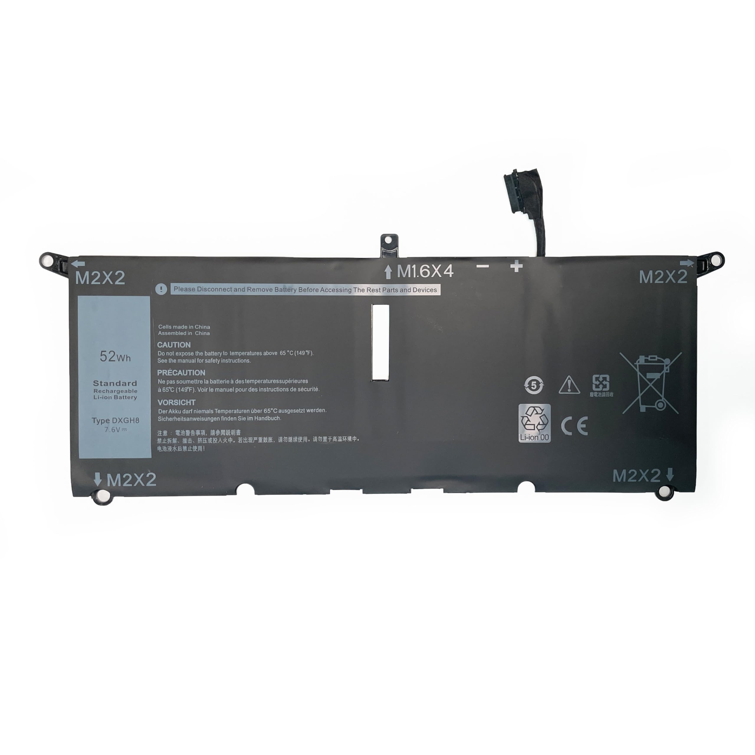 Amazon.com: 7xinbox 7.6V 52Wh DXGH8 0H754V H754V P82G Replacement