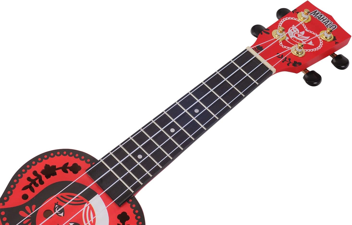 Mahalo MA1RD Art Series Soprano Ukulele, Russian Doll Motif Graphic