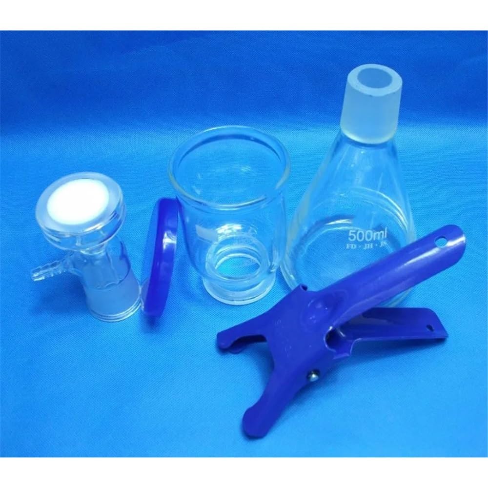 Zlewka laboratoryjna 500 ml do urządzenia do filtracji próżniowej 2000 ml, filtr membranowy, sprzęt z rdzeniem piaskowym