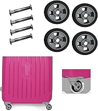 MyViradi Luggage Wheels Only for Branded Luggage Replacement and Repair Travel Trolley Bag Suitcases Rubber Wheels for Luggage Parts, 4 Pieces 5 x 5 CM Wheels (Grey)