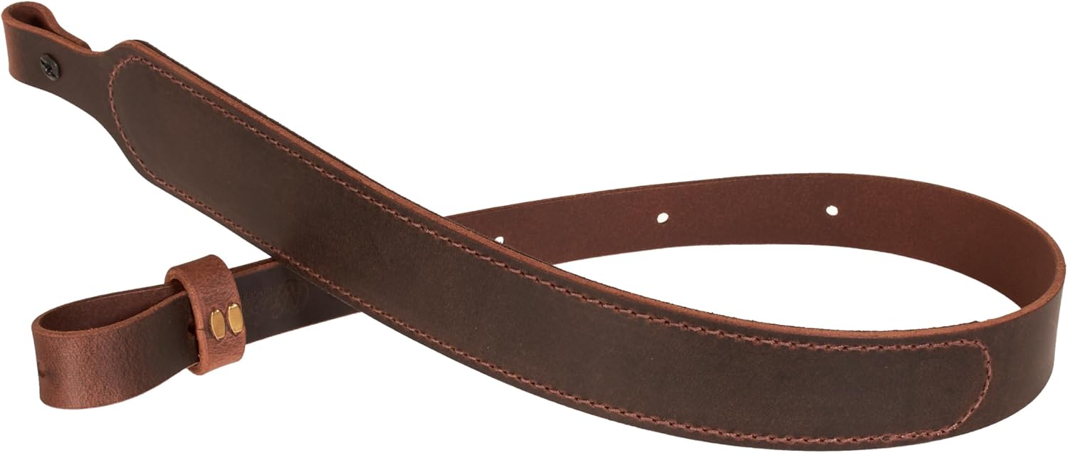 Buffalo Leather Rifle Slings - Amish Handmade Gun Slings - Adjustable, Durable, Made in USA