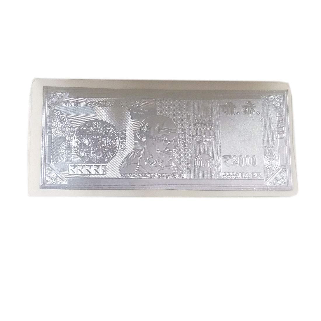 Sahiba Gems Exclusive 999 Pure Silver Note of Rs 2000 Currency for Gifting Diwali, family and friends (B0894SPD43) Amazon Price History, Amazon Price Tracker