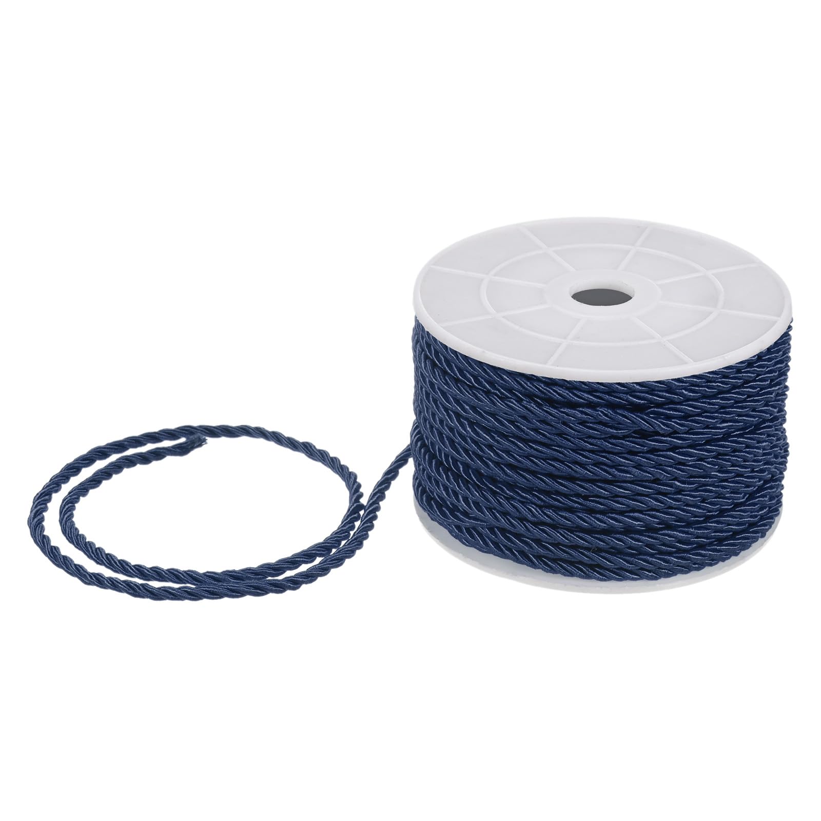 PIZZITALIANI Passamaneria Decorativa – Cordone Intrecciato Argento Lurex, diametro 6 mm x 25 m, Made in Italy, Nastro Corda, Cordoncino Metallizzato a 3 capi, per fai da te e decorazioni natalizie