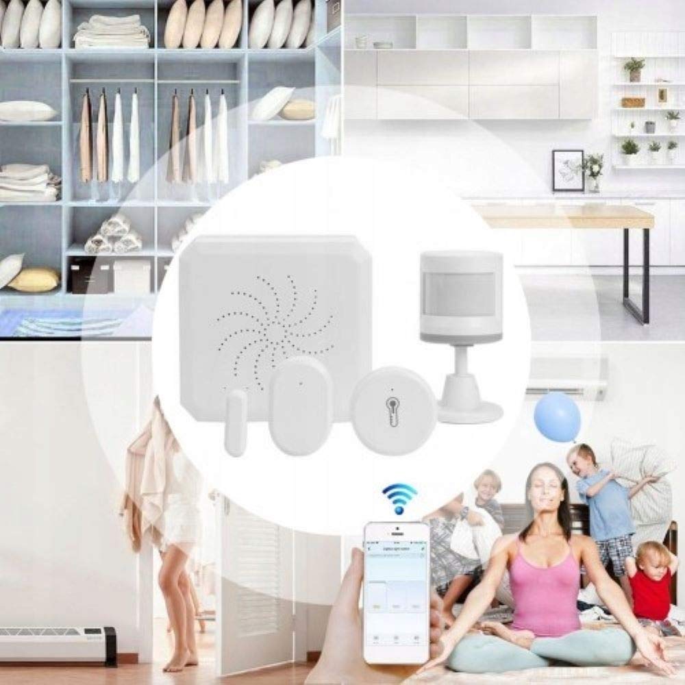 Cabezal termostático RTX x4 + ZigBee WiFi Gateway TUYA Set compatible ZigBee 3.0 y Tuya Smart Life, control inteligente