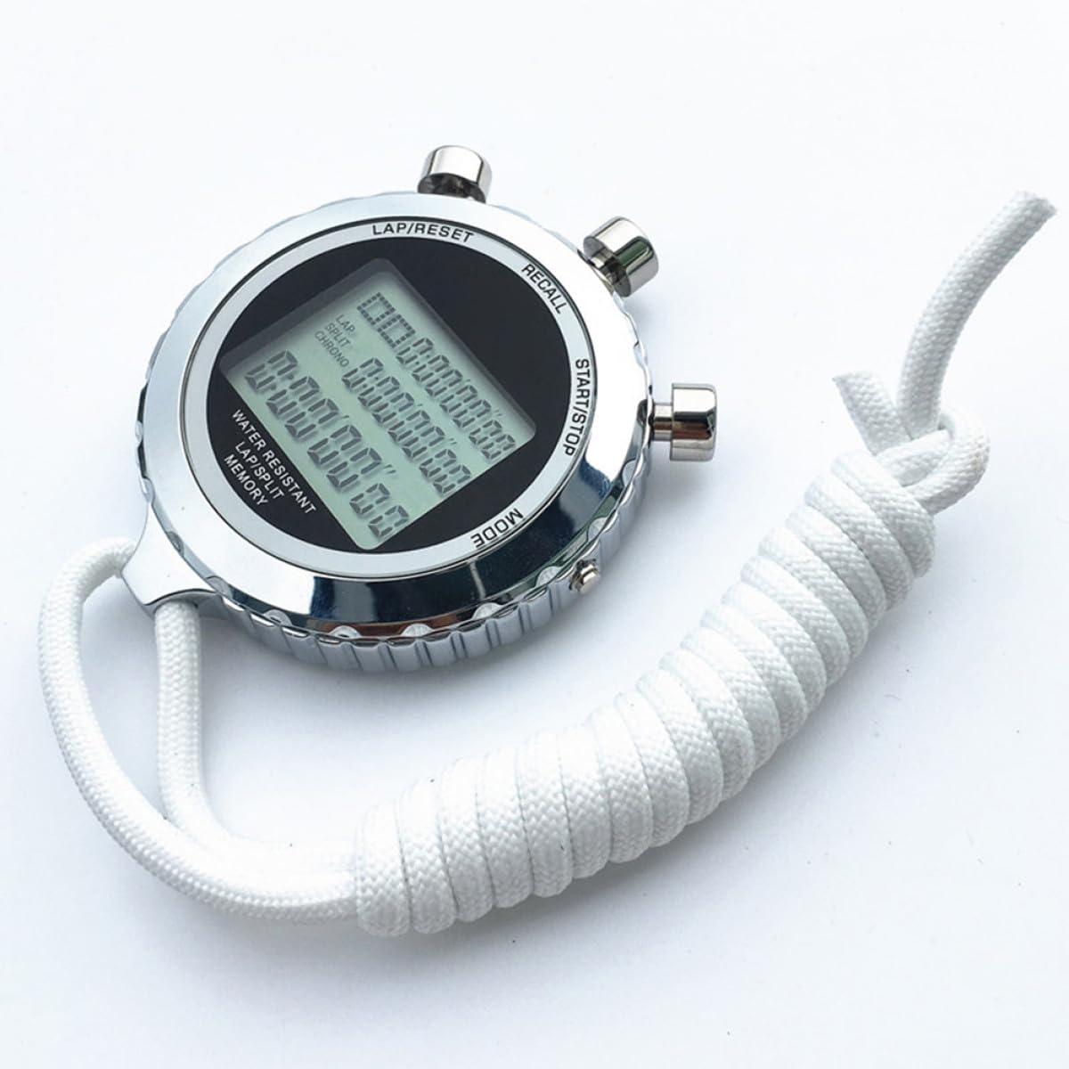 UKCOCO 1 Pieza Temporizador electronico de Mano Relojes Deportivos Kitchen Timer Digital Clock Temporizador para Ejecutar cronómetro Digital Gimnasia cronógrafo LCD Contador de cronógrafo