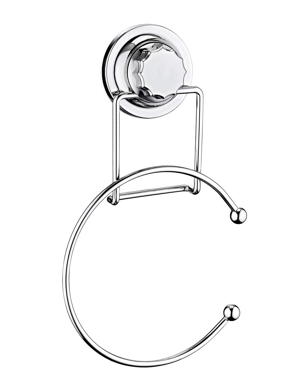Metalife Vacuum Suction Cup Towel Ring For Bathroom & Kitchen Storage, Dish Towel Ring Hanger No Tools Required