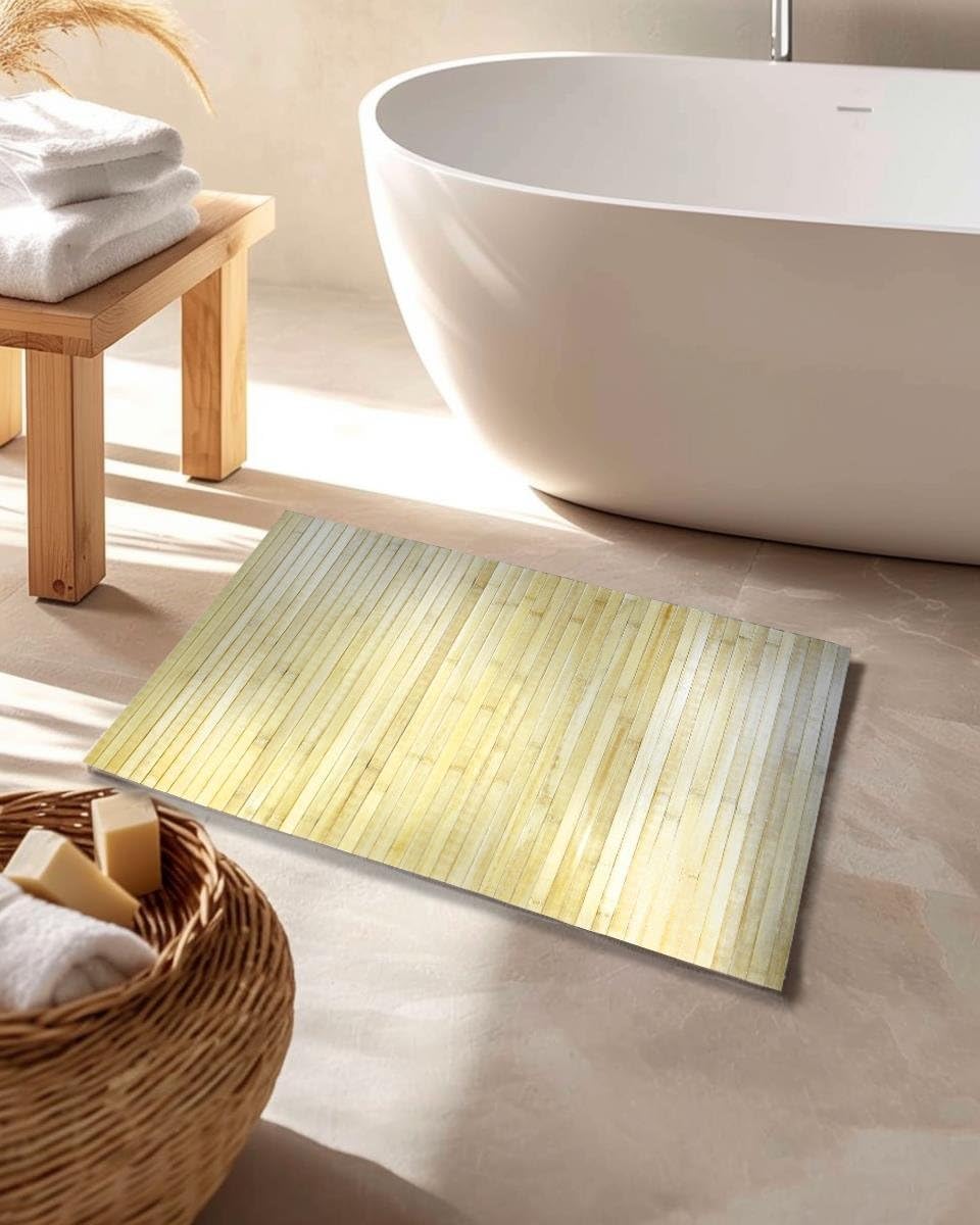 Paçi Eko Bath Serisi 50x120 cm Doğal Bambu Banyo Paspası