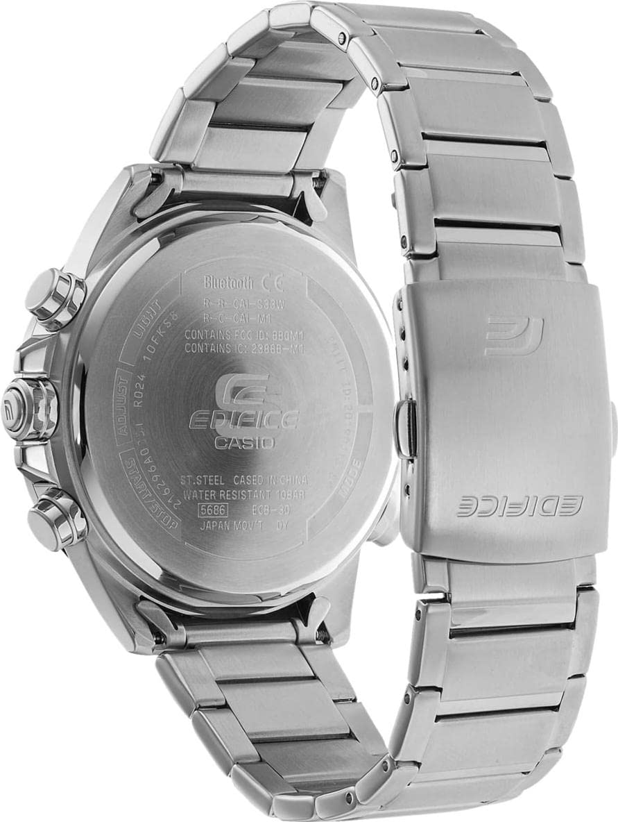 Casio Watch ECB-30D-2AEF, srebro, bransoletka