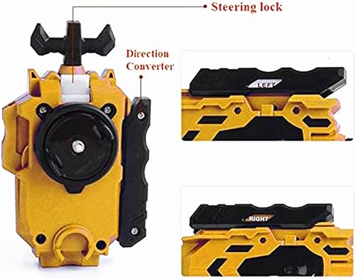 Miniatura 7 de Cadena izquierda derecha lanzador agarre batallas tapas Blade Evolution Turbo God Bey Starter Set Accesorios Bey Burst Gaming Toy B-127 Booster