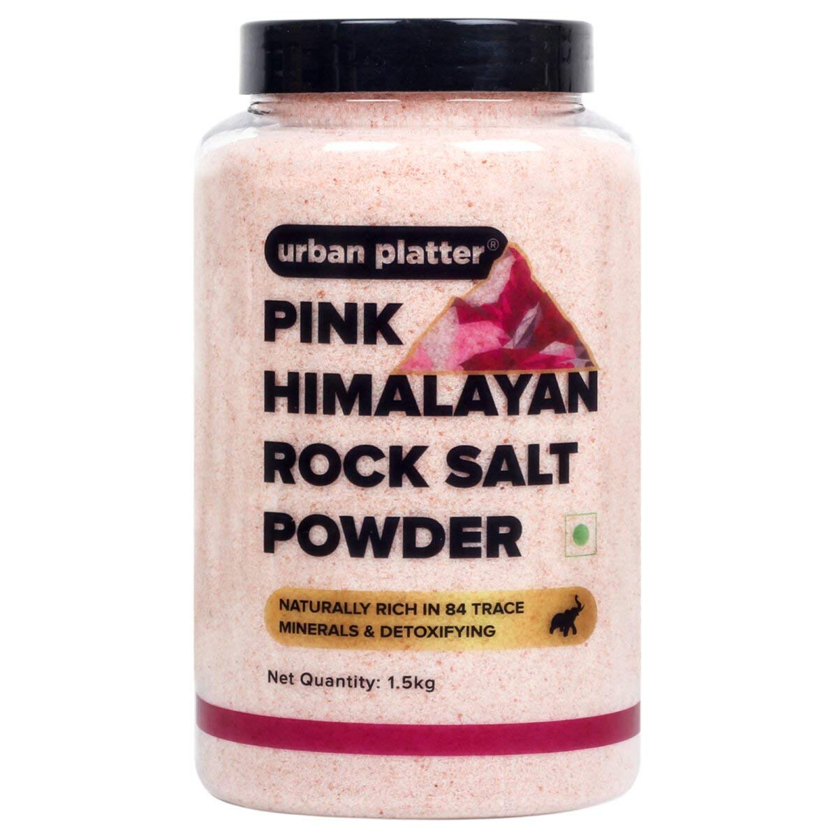 Buy Urban Platter Pink Himalayan Rock Salt Powder Jar, 1.5kg ( Additive