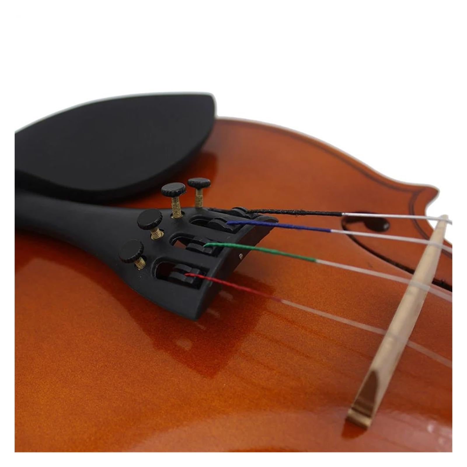 violino Piccolo Violino Acustico In Legno Massello 4/4 Con Custodia E Corde Di Ricambio