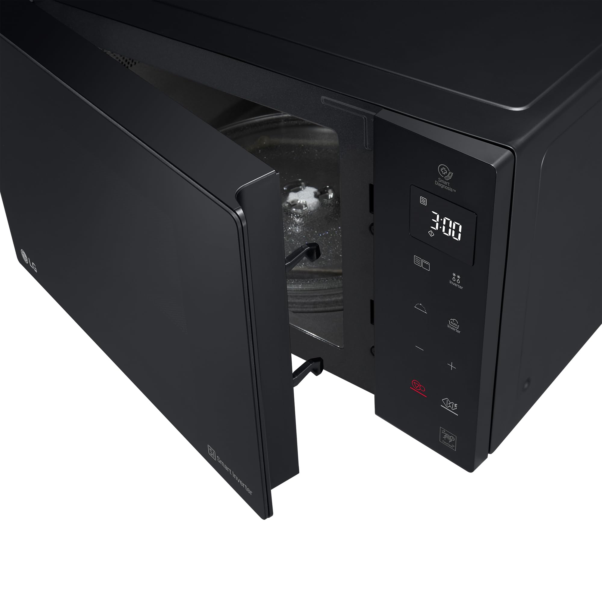 LG MH6535GDS Smart Inverter, Microondas 1000 W con Grill 900 W, Color Negro, 25 Litros