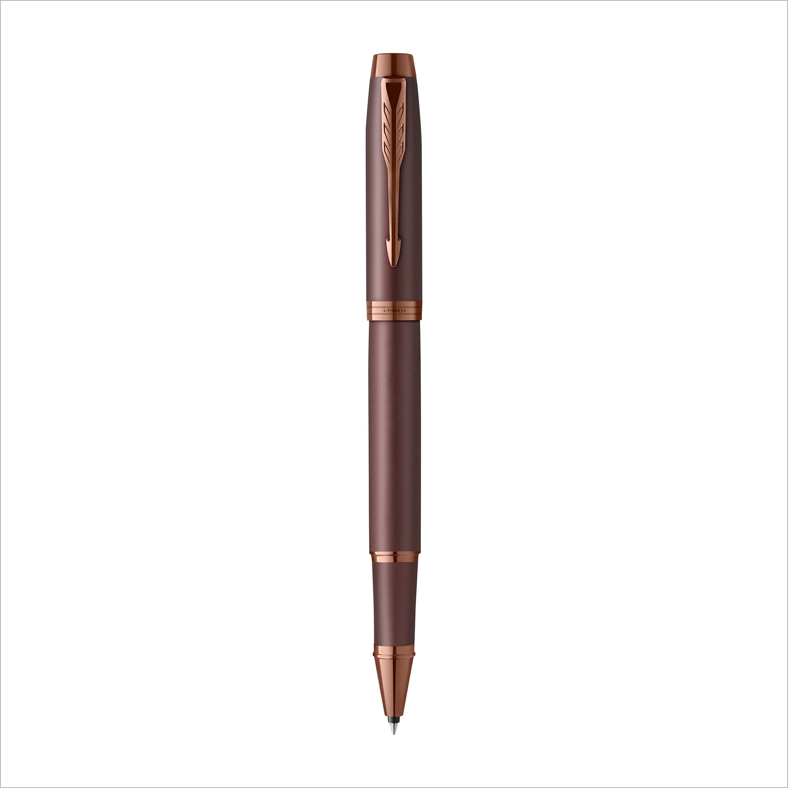 PARKER IM Professionals Monochrome Tintenroller mit Gravur | Premium Stift | Geschenkbox | schwarze Mine | personalisiertes Geschenk | Namen | Geburtstag (Burgundy)