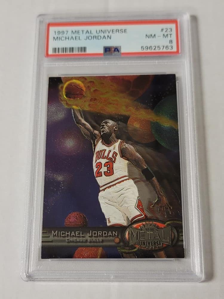PSA8 1997 METAL UNIVERSE #23 MICHAEL JORDAN .