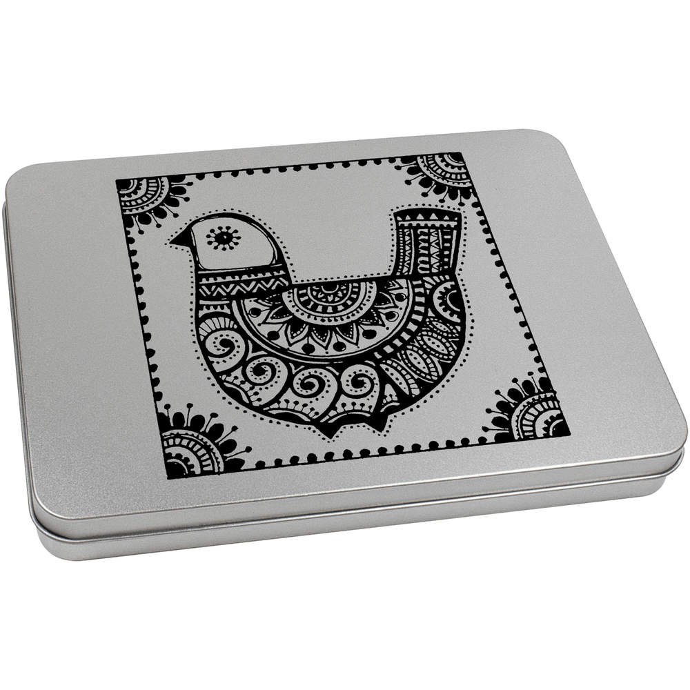 Azeeda 220mm 'Mexican Bird' Metal Hinged Tin/Storage Box (TT00070119)