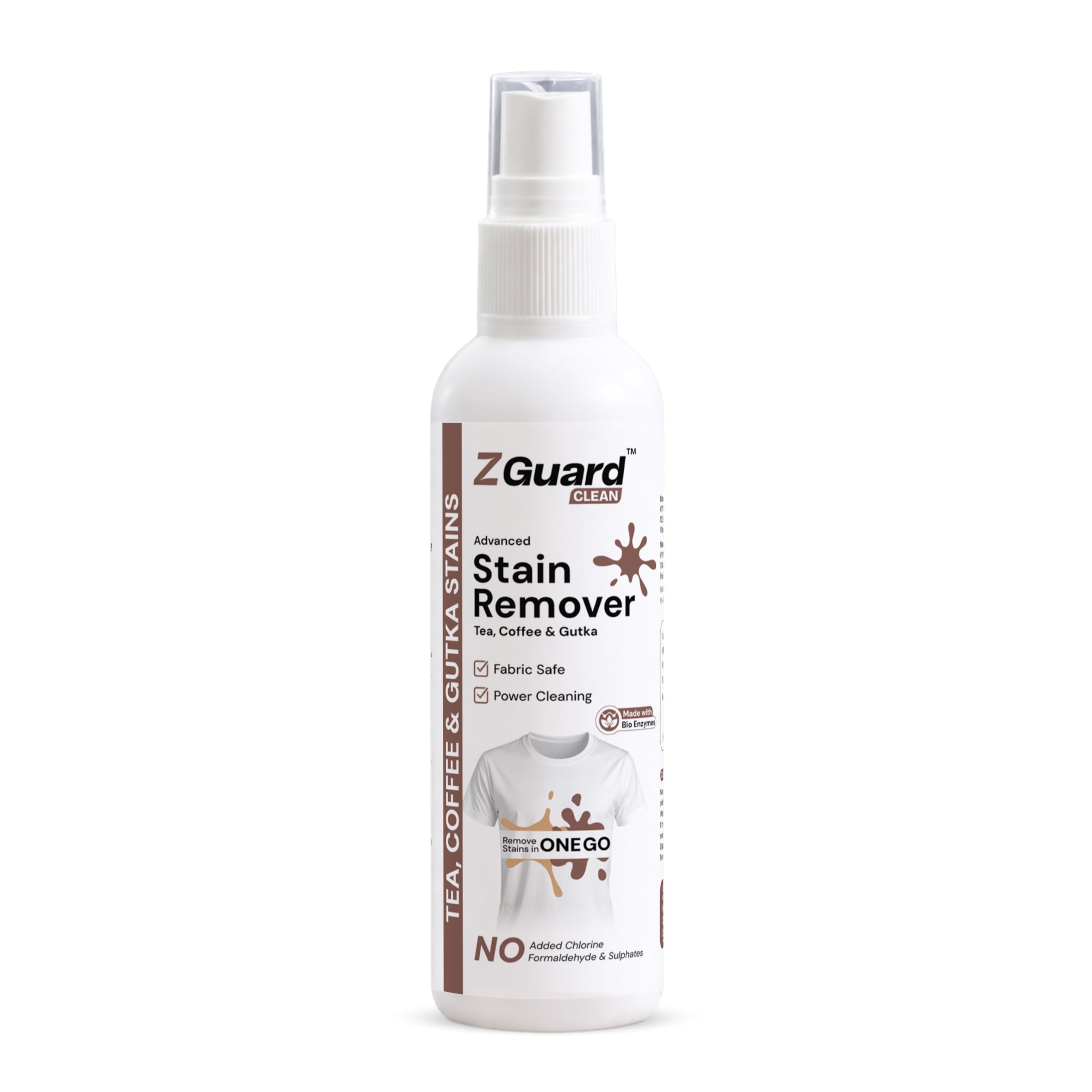 ZGuard Gutka, Tea & Coffee Stain Remover | Works on Whites, Colours, Delicates like Silk, Wool, Cotton, Carpets, and More—Preserves Fabric | Made with all Natural Ingredients | 100ML-image-8