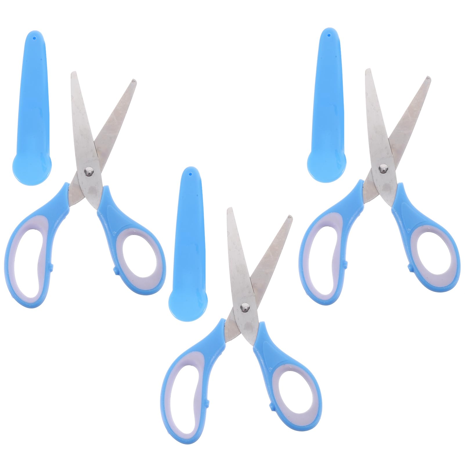 9pezzi Forbici Per Ragazzo Ragazza Con Manico Ergonomico e Protezione Per Scuola e Attività Di Fai Te Forbici Piccole e Leggere Per Lavori Manuali e Scrapbooking