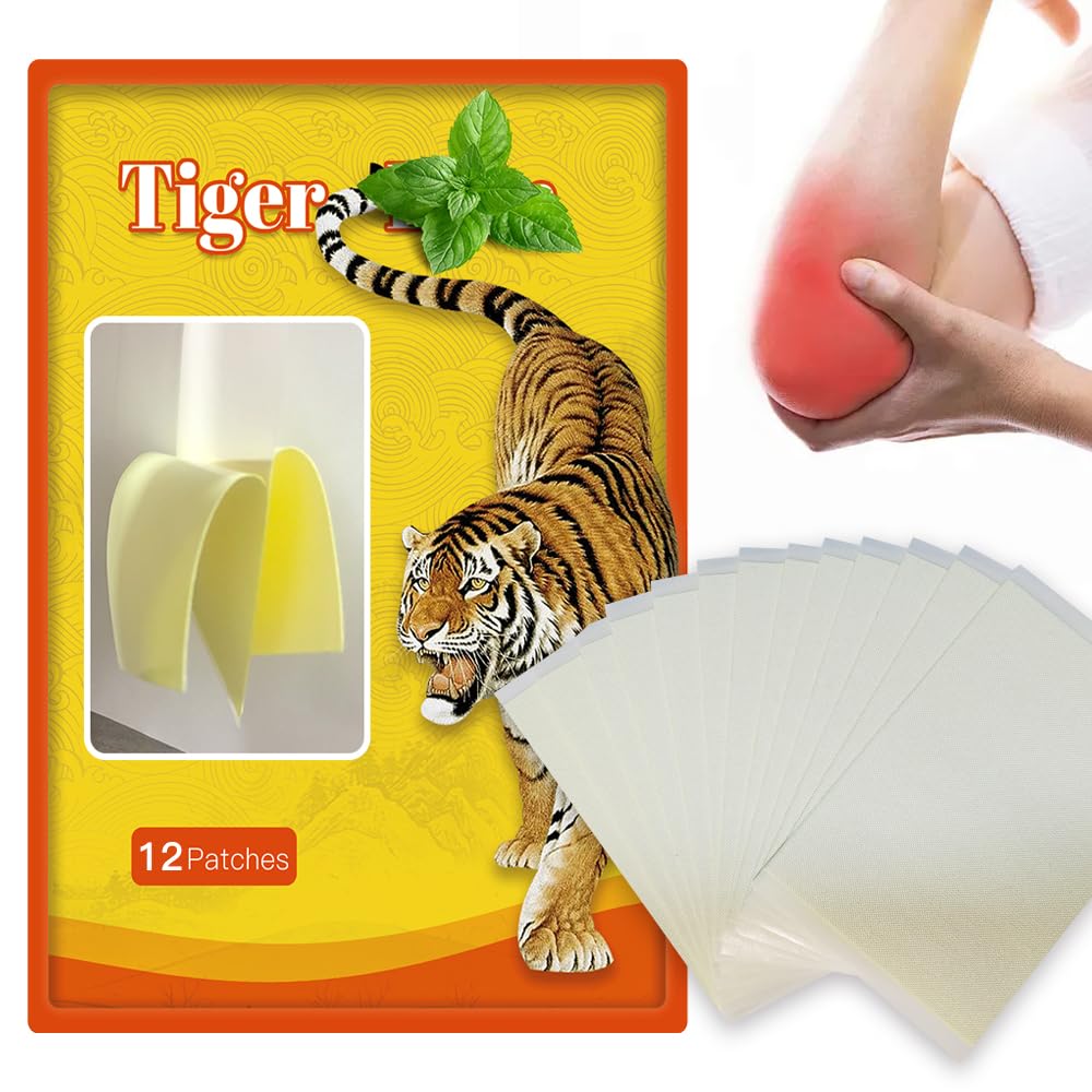 YUYAJK Tiger Patch Tiger Heat Patches 26 pcs Stop Pain Natural Herbal Plaster Reduce Pain for Neck, Shoulder, Waist, Body Muscles 26pcs