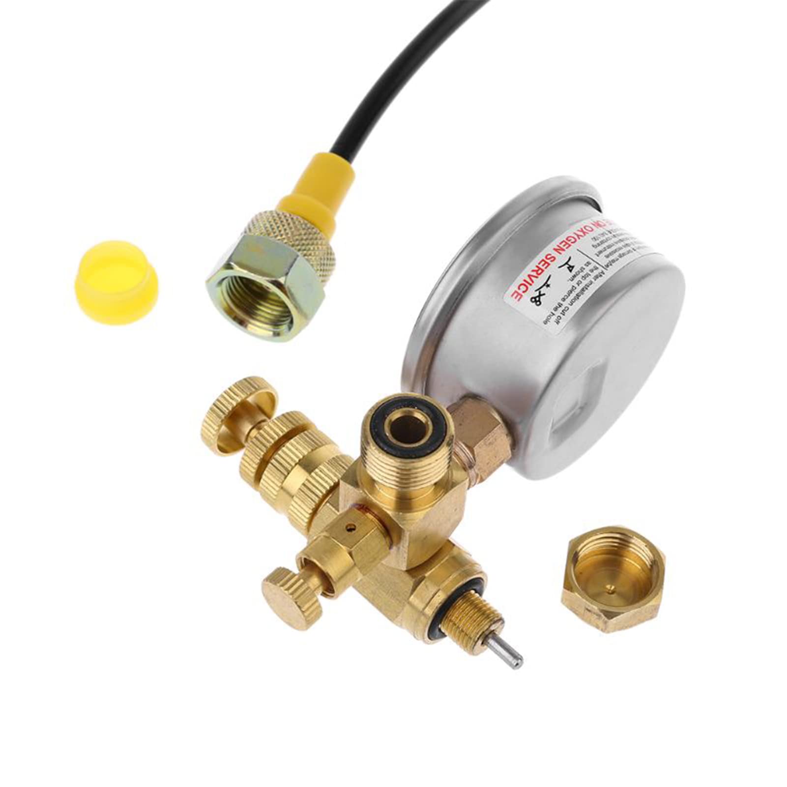 Kit De Carga De Gas Nitrógeno Dispositivo Martillo Hidráulico Manómetro De Presión, Manómetro Hidráulico Caja De Manómetro De Nitrógeno para Excavadora con Acoplamiento De,