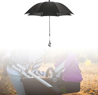 kowaku Universal Stroller Canopy, Waterproof Umbrella with Clamp for Prams