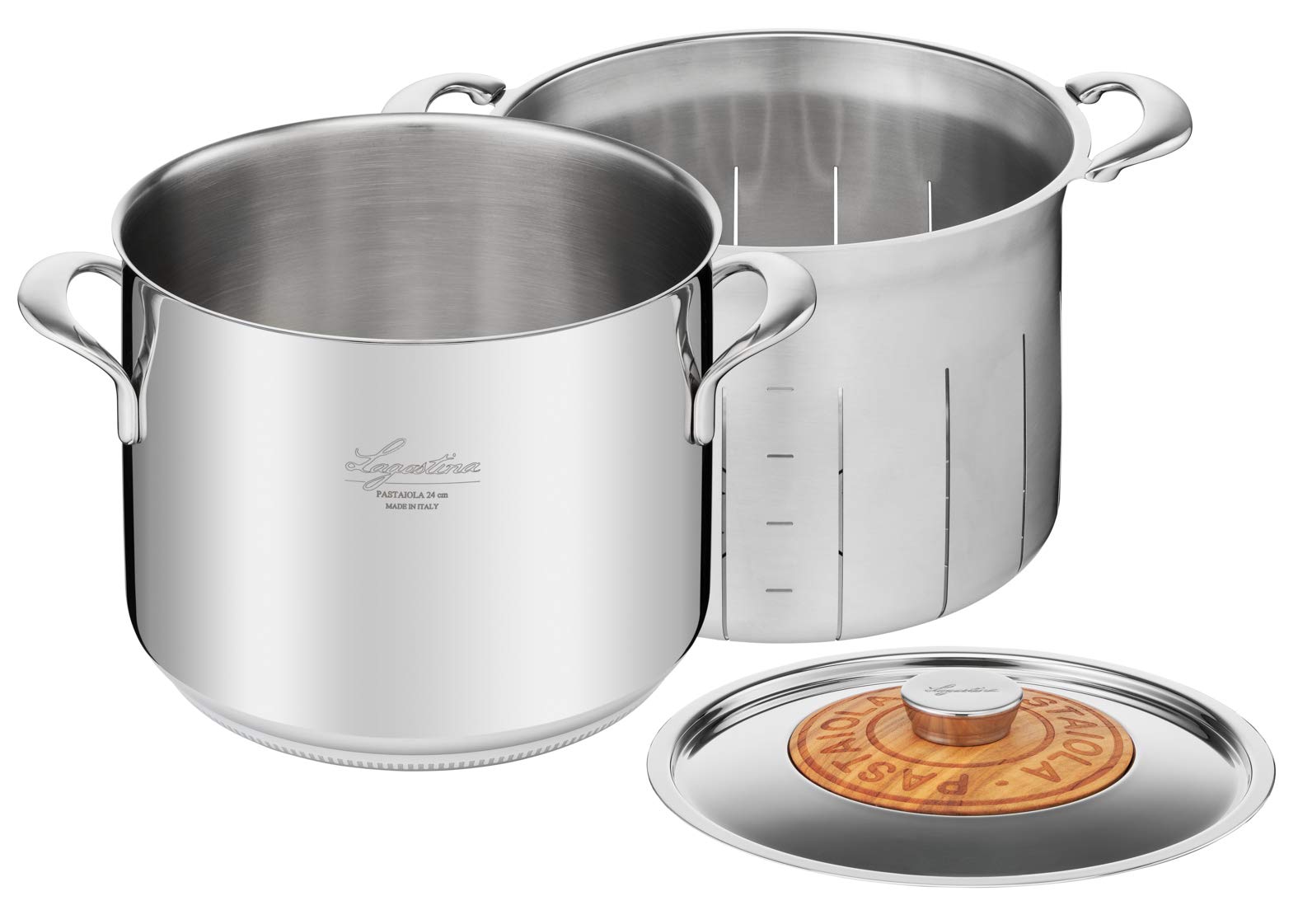 LAGOSTINA LINEA PATRIMONIO La Pastaïola® inox 24 cm / 7,6 L Induction cuiseur à pâtes 011193020924