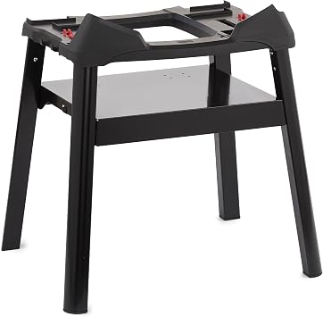 Weber Q Compact Stand Lightweight Portable Grill Stand for Weber Q Series with Builtin Storage Shelf for Tools & Outdoor Cooking Accessories