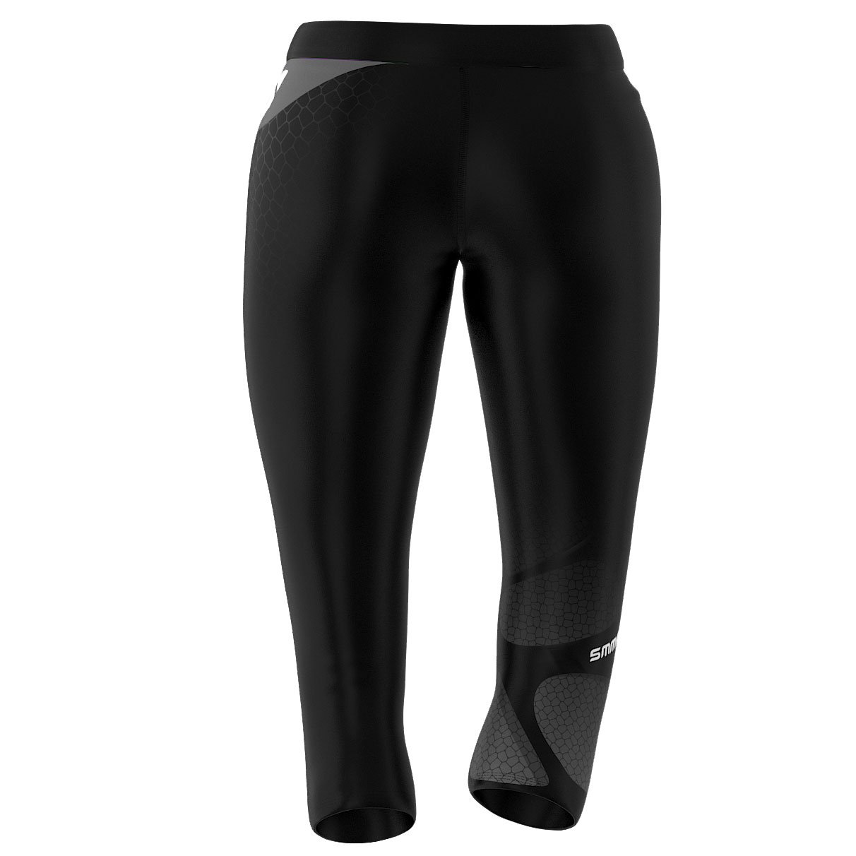 SMMASH Sport Leggings Damen Sportleggings 3/4 Capri Push Up Blickdicht Sporthose Yogahose Second Skin Technologie Atmungsaktiv Schnelltrockend Elastisch Figurformend