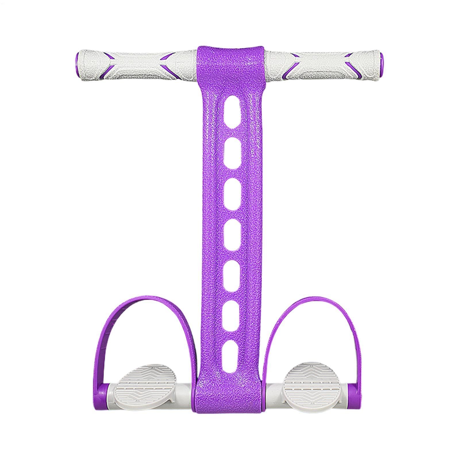 Banda de resistencia tubular con pedales, elástica para entrenamiento y estiramiento – Banda de resistencia con pedal y asa – Para entrenamiento muscular Fitness Gimnasio Casa Yoga