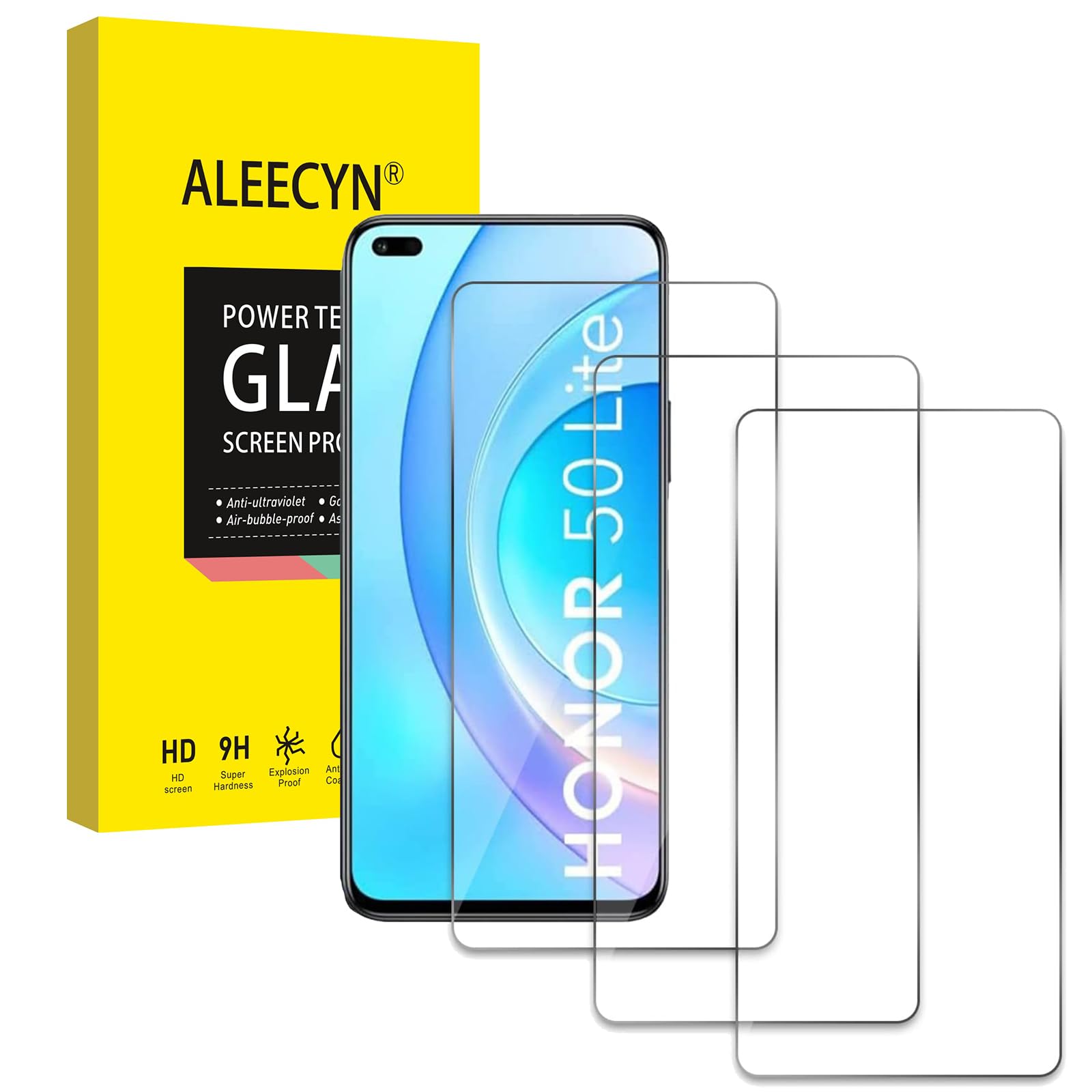 Pellicola Protettiva In Vetro Temperato Revive Per Honor 50 Lite, Trasparente, 9H