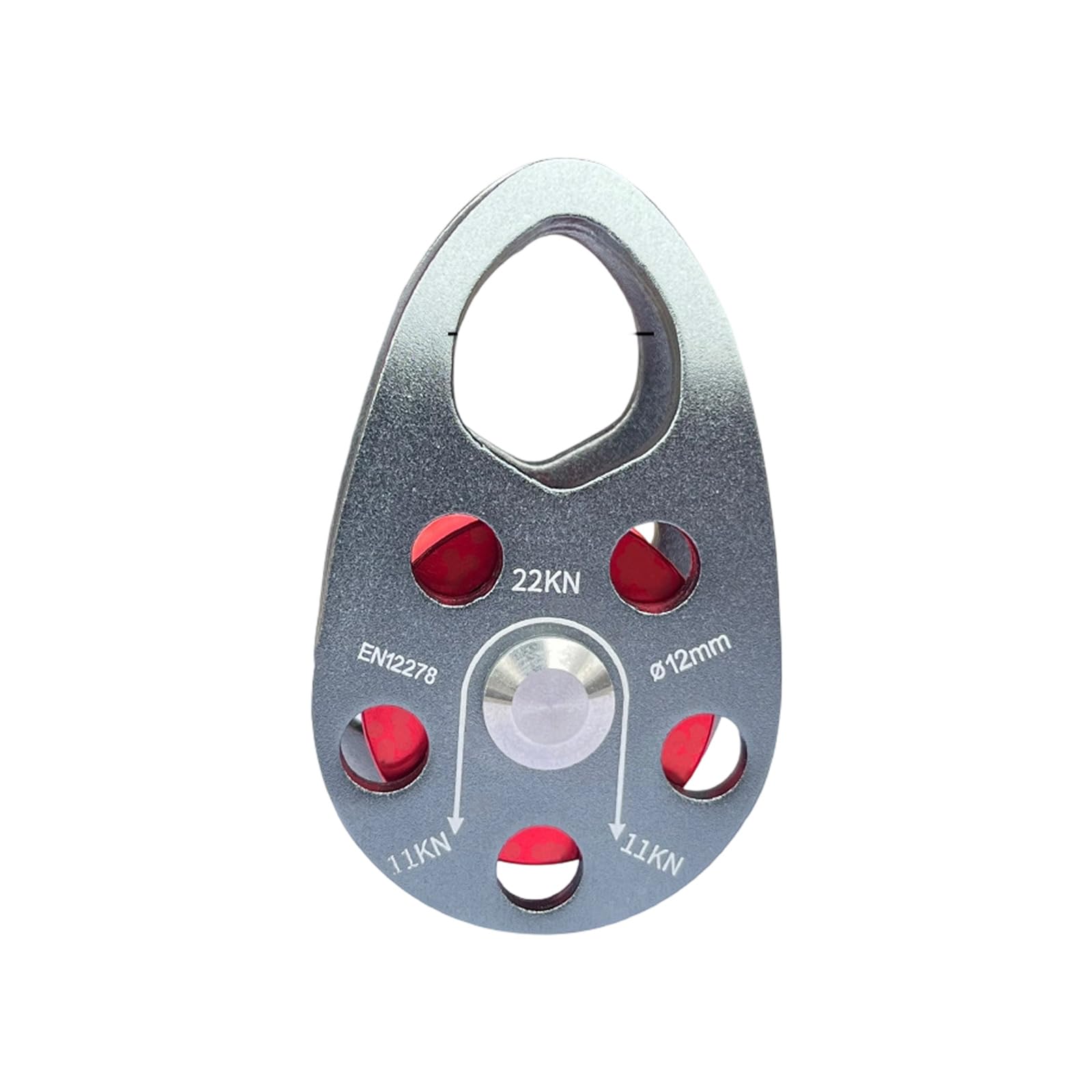 Kaccde Gray Red Strength Aviation Aluminum Single Wheel Pulley With Ball Bearing For Machinery And Lifting Operations Industrial Strength Roller Bearing Pulley