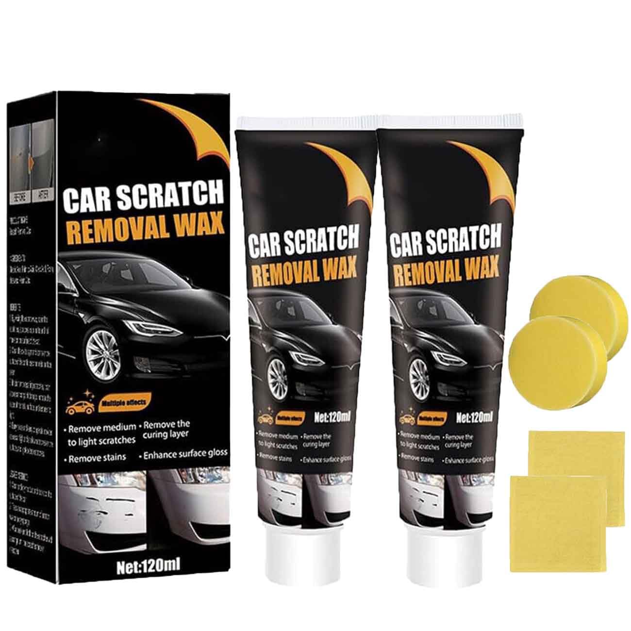 Cera Reparadora De Arañazos Para Coche - Restaura Brillo Y Cubre Rayas Superficiales, 128 Ml