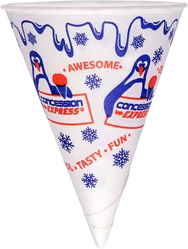 Miniatura 3 de 200 Nieve Cono tazas 6 oz y 200 cuchara de popote