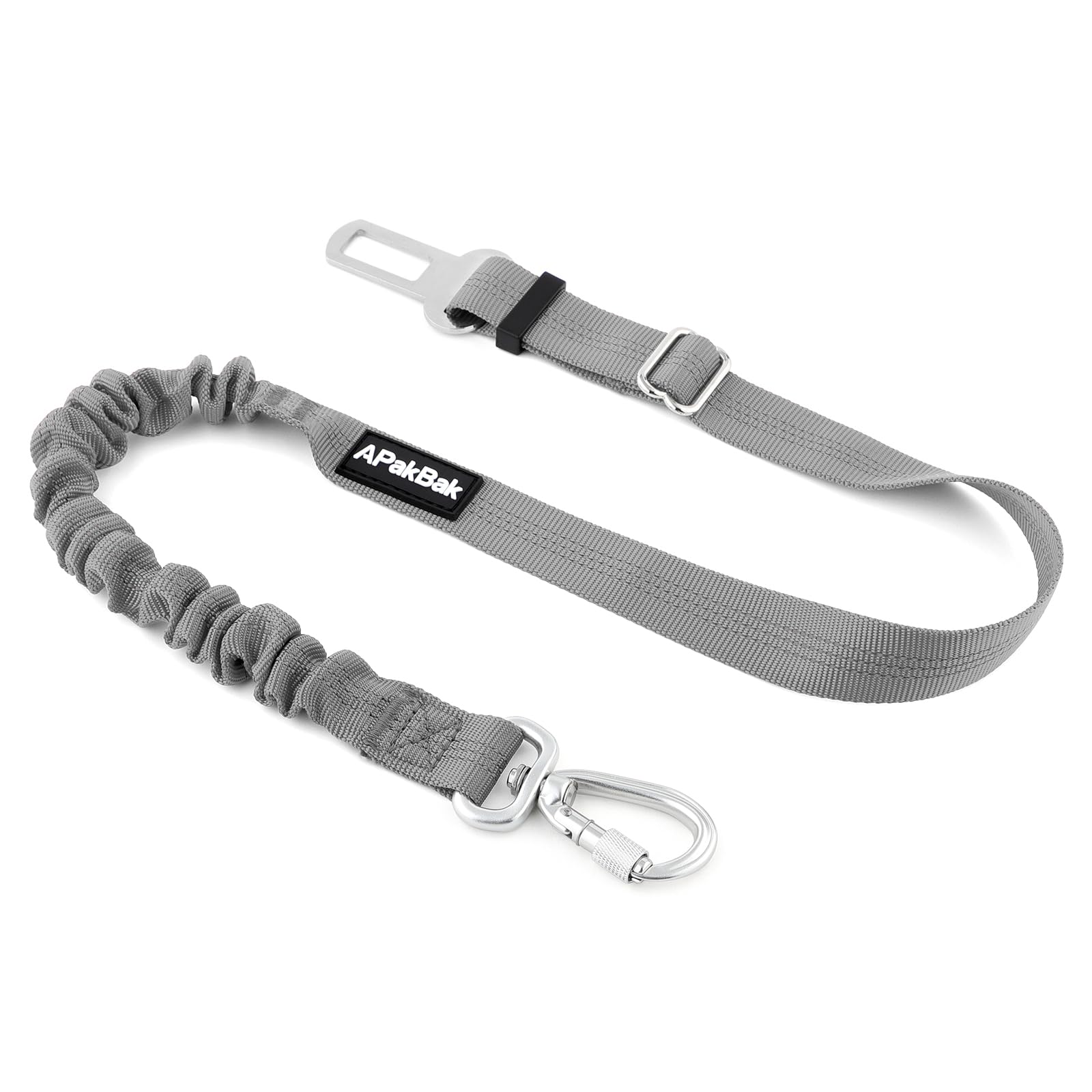 Dog Seat Belt for Car, Car Harness with Locking Aluminum Hook