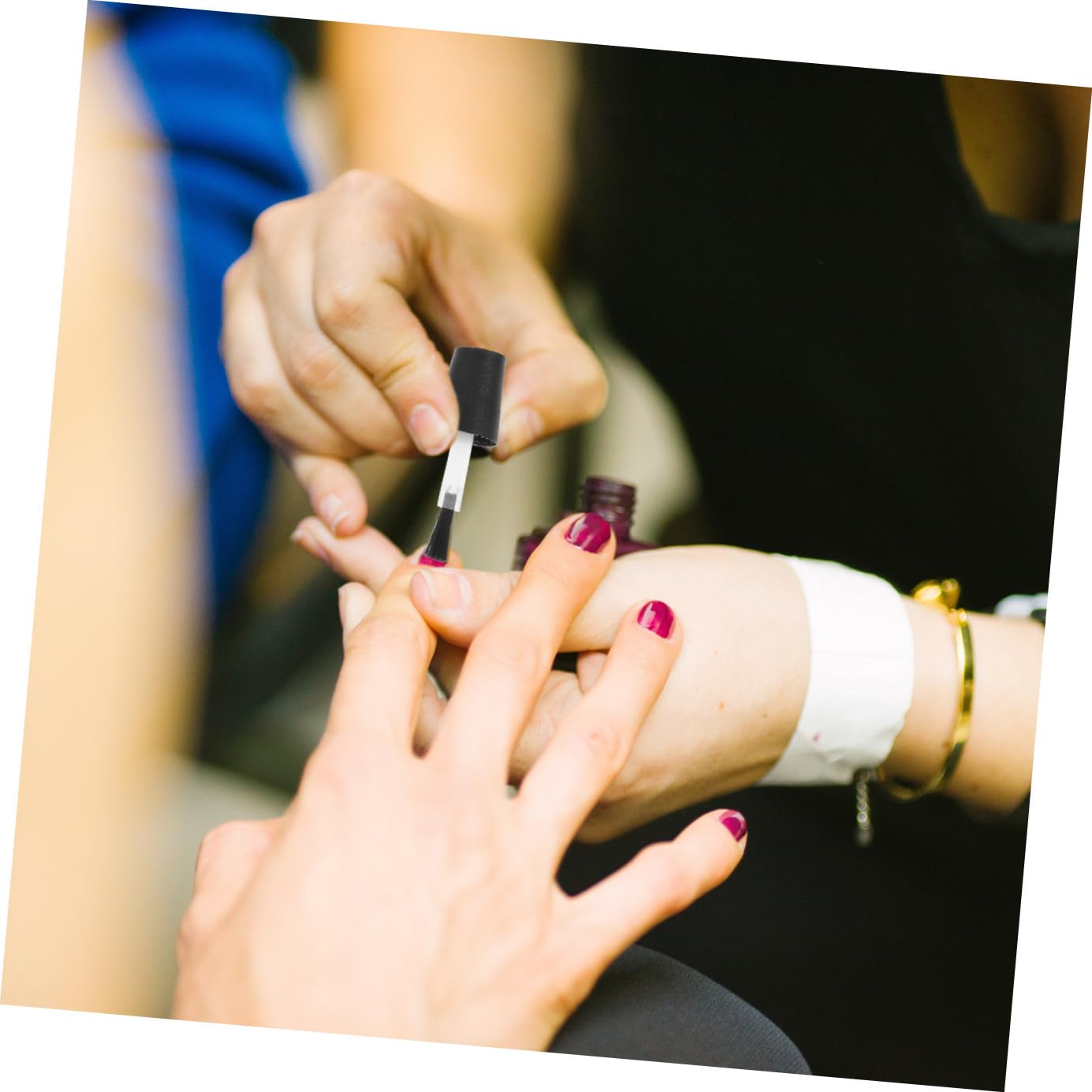 Healeved 60piezas Cepillos Para Esmalte De Uñas Con Reemplazo De Brochas Para Botellas De Esmalte y Gel Diseño Práctico y Para Aplicación