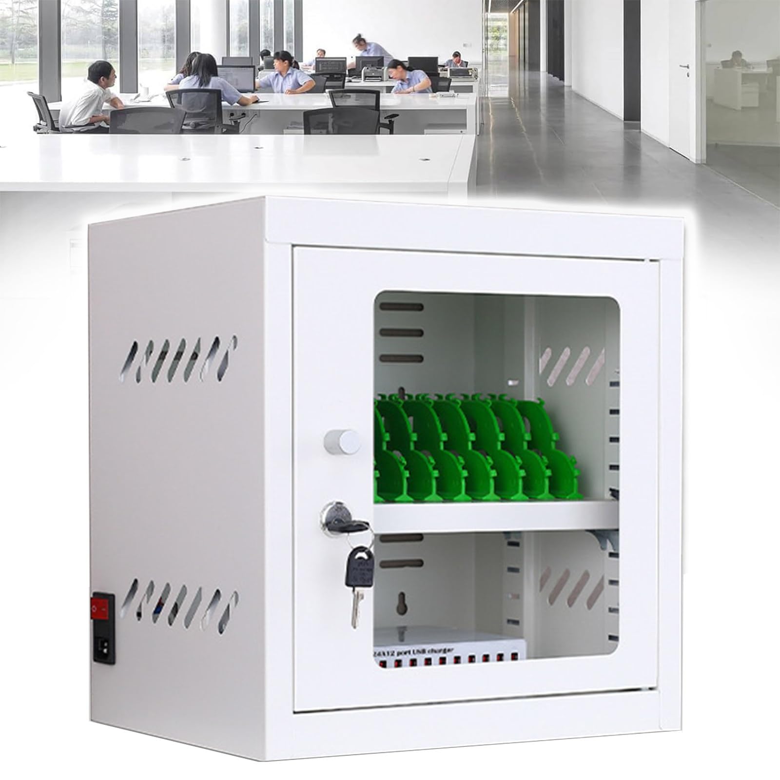 GTHTUHFD Multi-Slot Mobile Phone Charging Station For Schools, Churches, And Airports,12slots