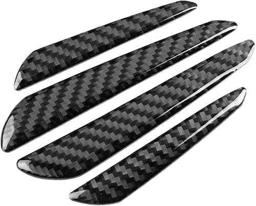 WENPANGPANG Car Door Edge Guards for Lancia Ypsilon 2025 2024, 4Pcs Carbon Fibre Anti-Collision Strip Scratch Protector Bumper Guard Decal Trim Styling Accessory