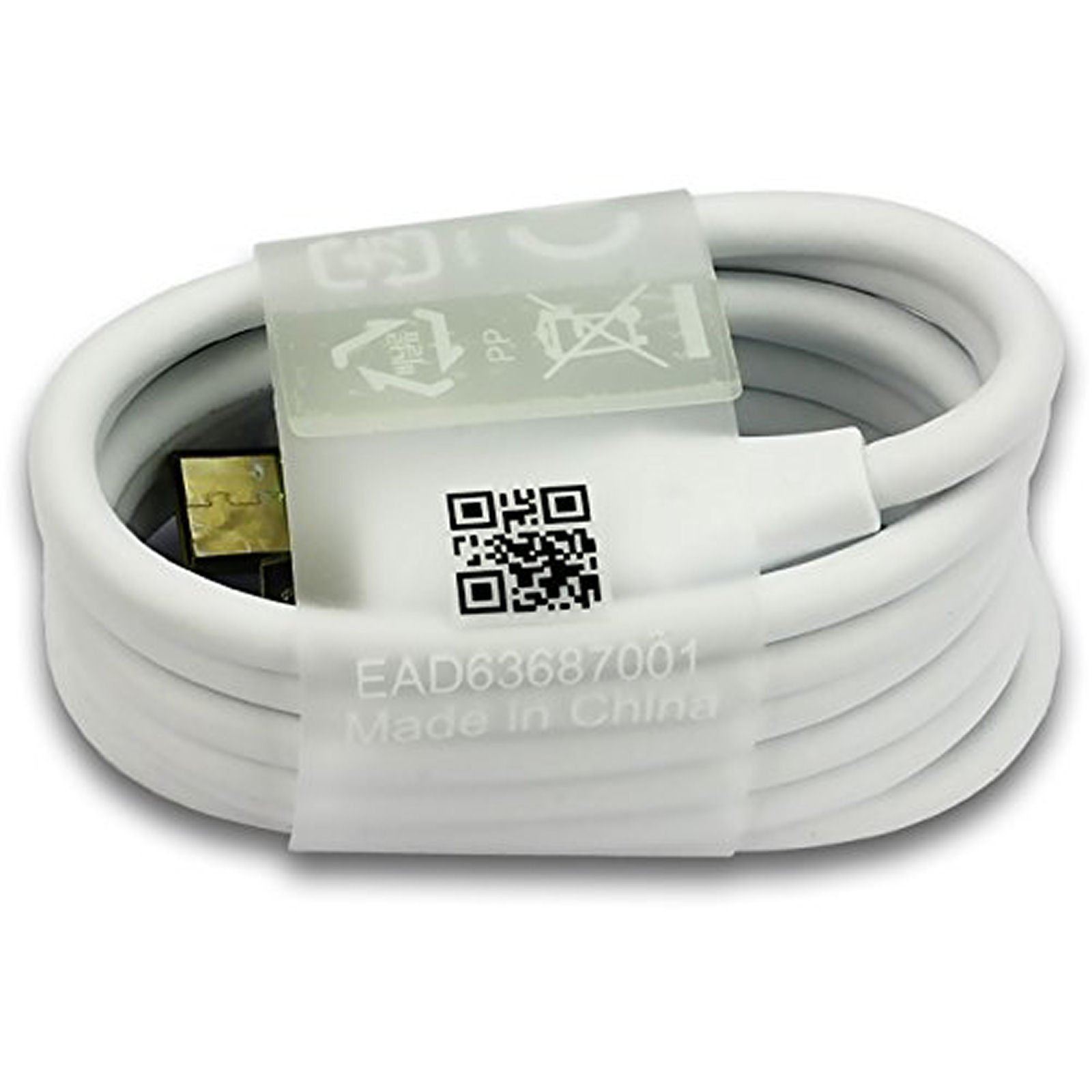 LG data cable - EAD63687001 - USB 3.1 - Typ C - Colour white