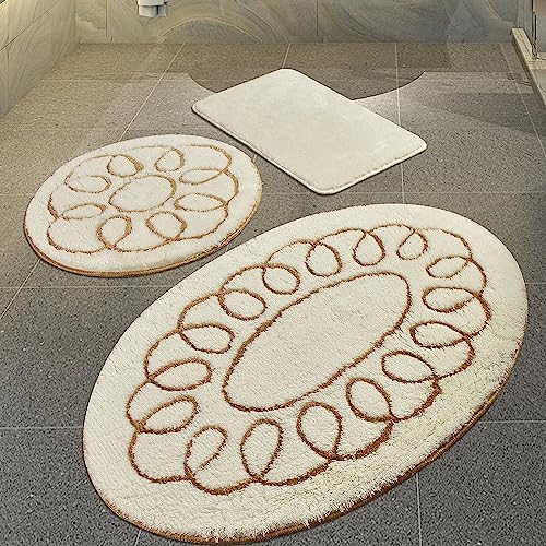Setmat Set 3 pièces ovale beige pour protéger votre table