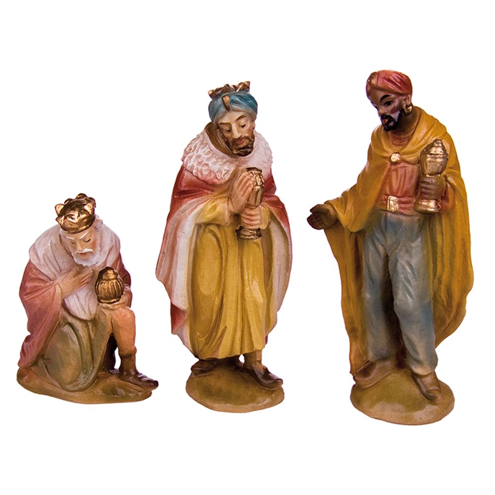 Fritz Cox Künstler Krippen-Set | 12 cm | 16 teilig, handbemalt vom Designer Karl Van Meegen | kompletter Weihnachts-Krippen-Satz | für EIN wunderschönes Weihnachtsfest
