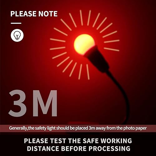 Miniatura 6 de eTone Lámpara de luz segura para sala oscura E27 LED tornillo boca pared luz de escritorio de 360 grados con interruptor