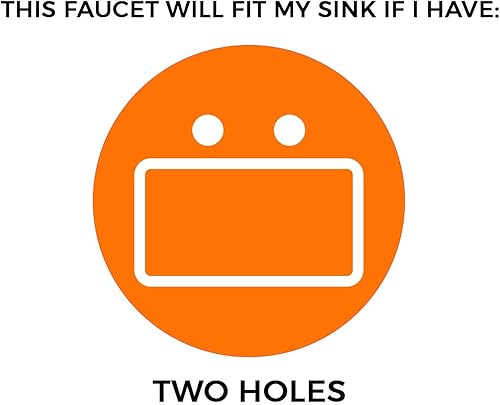 Miniatura 7 de Pacific Bay Treviso - Grifo para fregadero de lavandería, extremo de manguera de latón roscado, boquilla giratoria, palancas de 2 manijas, juego