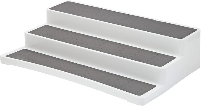 3-Tier Non Slip Free Standing Spice Rack Shelf Organiser For Kitchen Storage Pantry, Bathroom, Cupboard, Fridge Organiser 1Pcs
