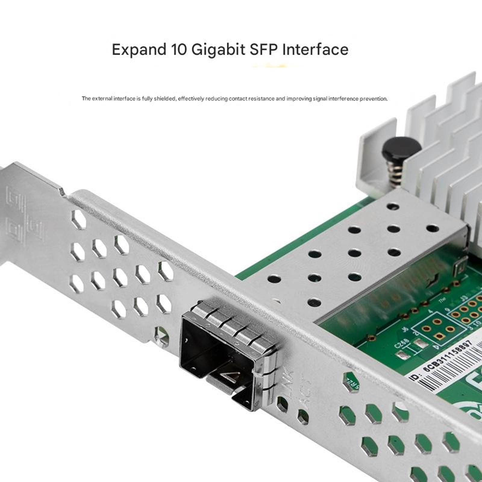 Adattatore Ethernet 10Gbe a Porta Singola 10G SFP+ Scheda Rete in Fibra 82599 Scheda Rete con Chip per Server Desktop
