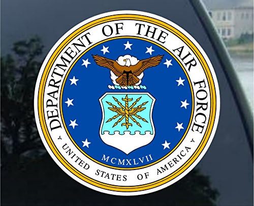 US Department of Air Force car bumper sticker 4" x 4"
