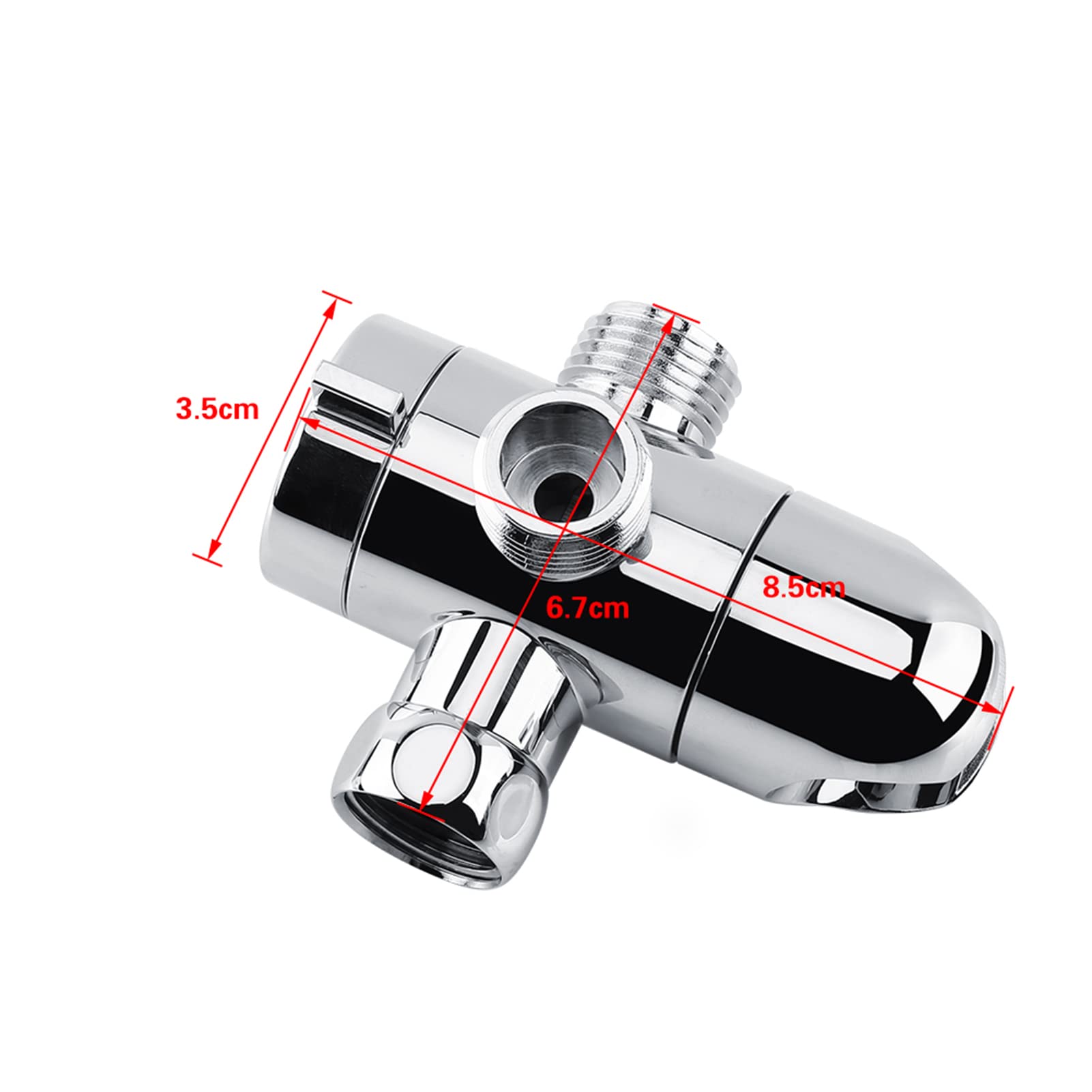 SEAFRONT 3 Way Shower Head Diverter Valve Adjustable Showerhead Bracket Shower Head Arm Mounted Diverter Shower Valve Fix Bracket - Image 2